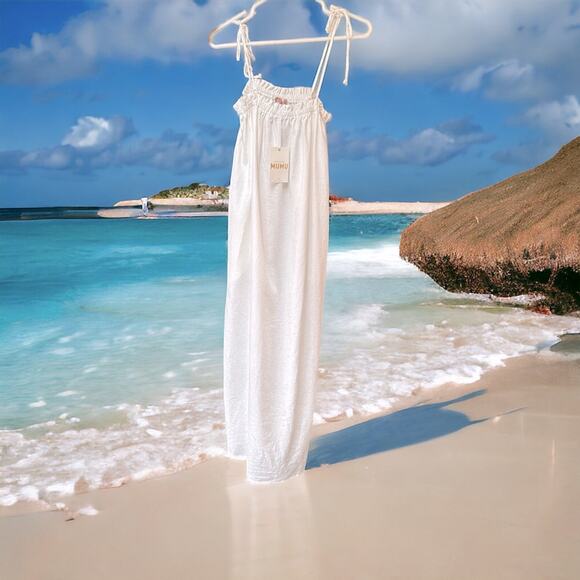 Show Me Your Mumu Angel Maxi Dress Womens Size White Dress beach Bridal XL - Picture 11 of 16